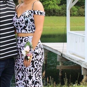 Iridescent prom dress